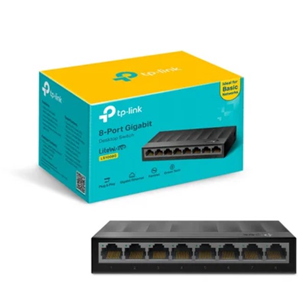 SWITCH DE MESA TP-LINK, 8 PORTAS 10/100/1000MBPS - LS108G
