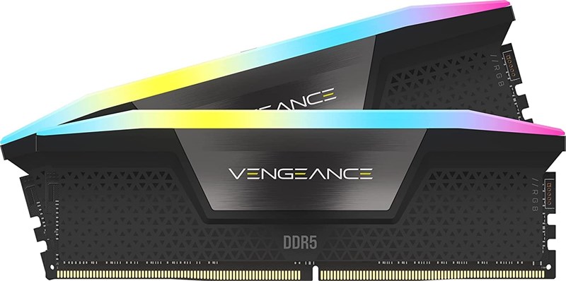 MEMÓRIA RAM DDR5 CORSAIR VENGEANCE  RGB 32GB (2X16) CL36 6400MHZ