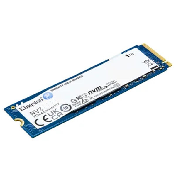 NVME M.2 - 1000 TB KINGSTON NV3, M.2 2280 NVME 4.0 GEN 4X4, LEITURA: 6000 E GRAVAÇÃO/4000MBPS, ULTRA RÁPIDO