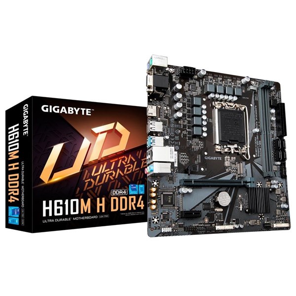 PLACA MÃE GIGABYTE H610M H V3, CHIPSET H610, INTEL LGA 1700, MATX, DDR4