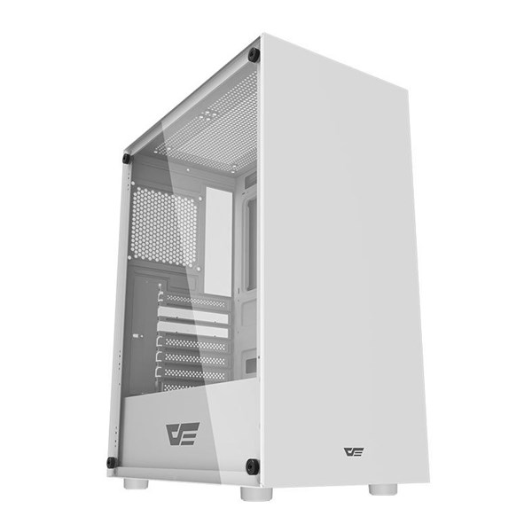 GABINETE GAMER AIGO DARKFLASH DK100, MID-TOWER, LATERAL DE VIDRO, BRANCO, DK100-WH