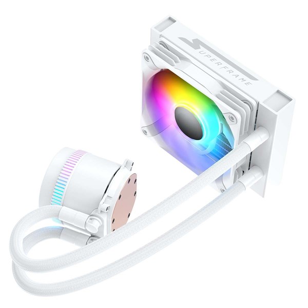 WATER COOLER SUPERFRAME ISENGARD, ARGB, 120MM, INTEL-AMD, CONTROLADORA, WHITE,