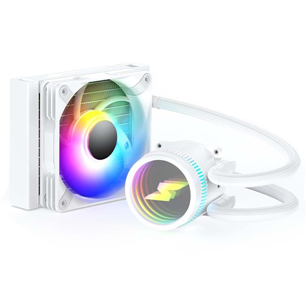 WATER COOLER SUPERFRAME ISENGARD, ARGB, 120MM, INTEL-AMD, CONTROLADORA, WHITE,