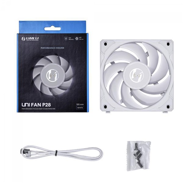COOLER FAN LIAN LI, 120MM, P28, BRANCO - UF-P28120-1W