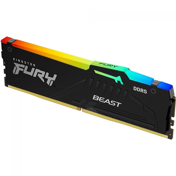 MEMÓRIA RAM DD5 FURY BEAST RGB 32GB (1X32GB), DDR5, 6000MHZ, CL40 -  PRETO