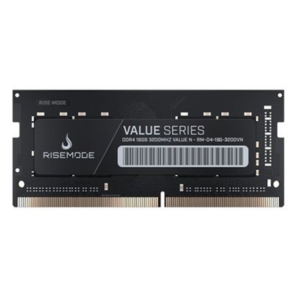 MEMÓRIA RAM NOTEBOOK RISE MODE VALUE 16GB (1X16) 3200MHZ CL22 - PRETO