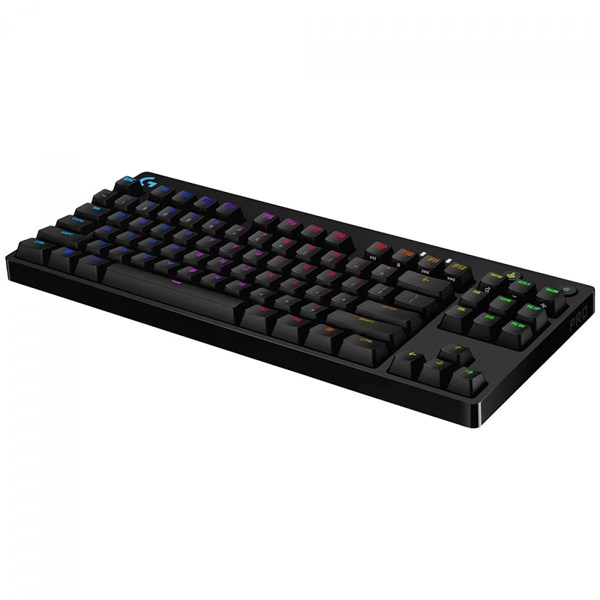 TECLADO MECÂNICO GAMER LOGITECH G PRO RGB LIGHTSYNC, PRETO SWITCH GX BLUE