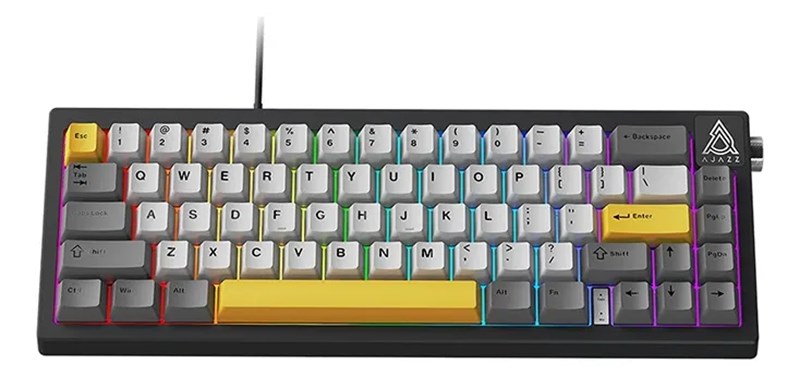 TECLADO MECÂNICO AJAZZ K870T PRO CONEXÃO BLUETOOTH E USB.4G SEM FIO