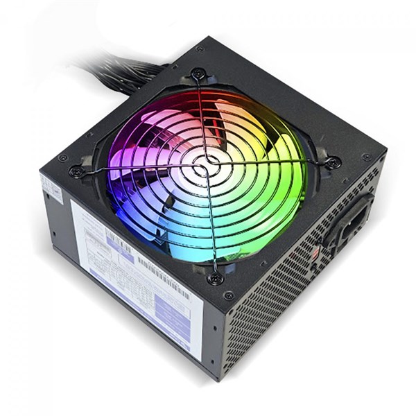 FONTE DUEX DX 500FSE RGB SERIES, 500W, BIVOLT, BLACK