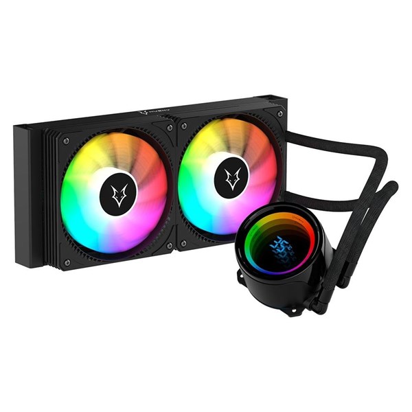 WATER COOLER HUSKY GLACIER, ILUMINAÇÃO ARGB, 240MM, AMD E INTEL, PRETO