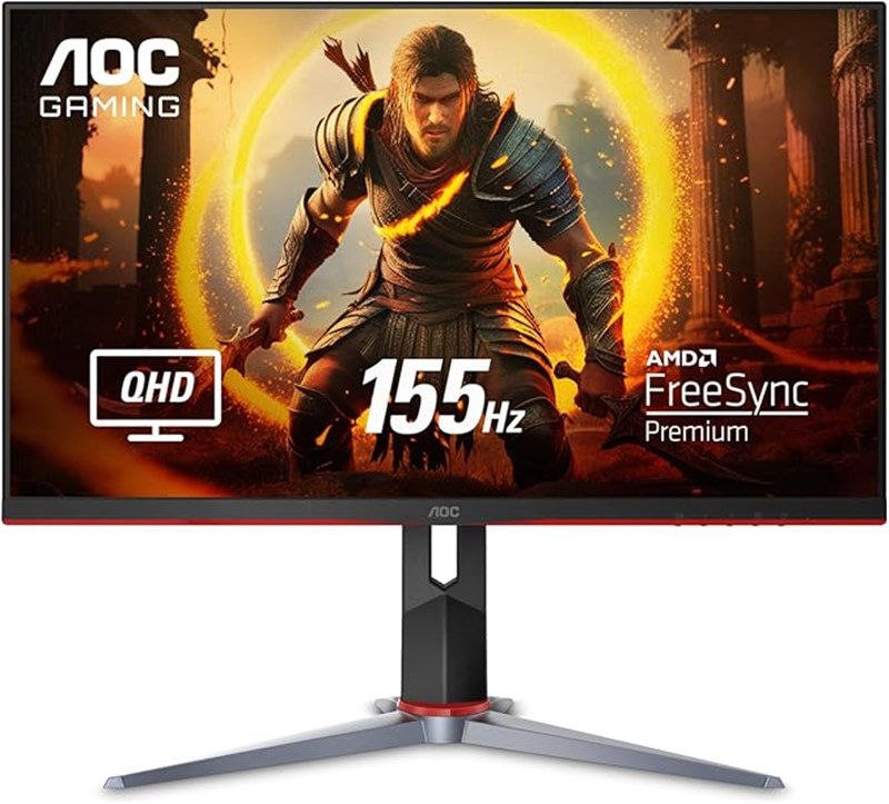 MONITOR GAMER AOC HERO QUAD 27 155HZ QHD 1440P 1MS AMD FREESYNC Q27G2