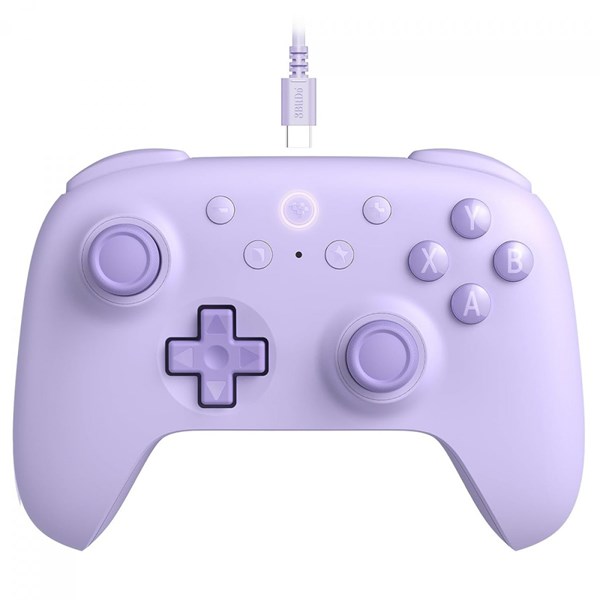 CONTROLE GAMER 8BITDO ULTIMATE 2C, COM FIO, HALL EFFECT, ROXO