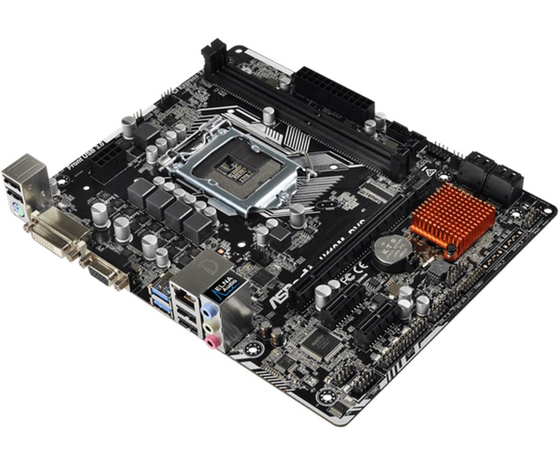 PLACA MÃE ASROCK H110M-DVS R2.0 SUPER ALLOY, SOCKET 1151 MICRO ATX, PRETO