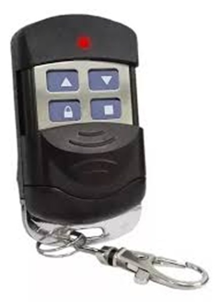 CONTROLE  PORTA DE AÇO AUTOMÁTICA ENROLAR ANALÓGICO MEGATRON FREQUENCIA 433
