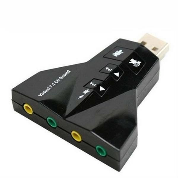 ADAPTADOR PLACA DE SOM 7.1 VIRTUAL USB/SOM7.1 AVIAO