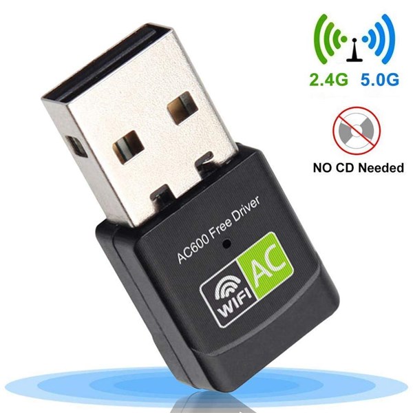 ADAPTADOR WI-FI USB 2.0 DUAL BAND 2.4/5 GHZ 600 MBPS LEON WX-18