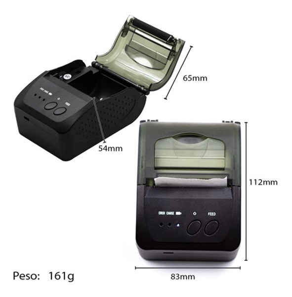 IMPRESSORA TERMICA DE CUPOM 58MM BLUETOOTH LEON-1000