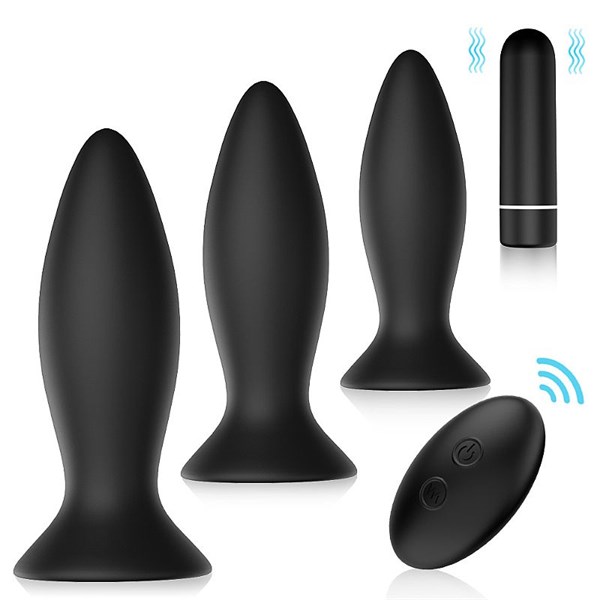 PLUG ANAL - RECARREGAVEL  - KIT COM 3 TAMANHOS