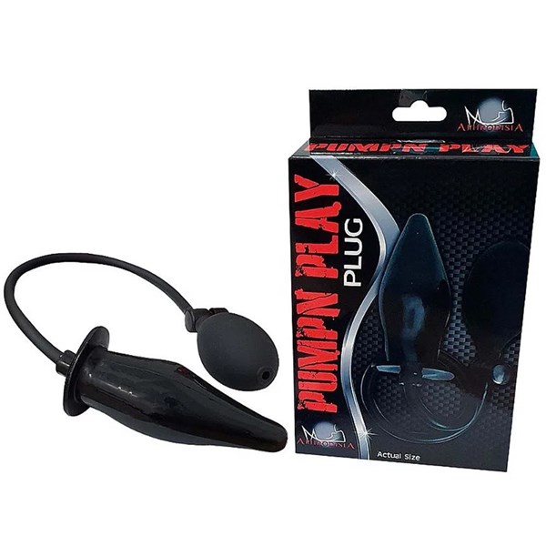 PLUG ANAL - INFLAVEL - 12CM - PRETO