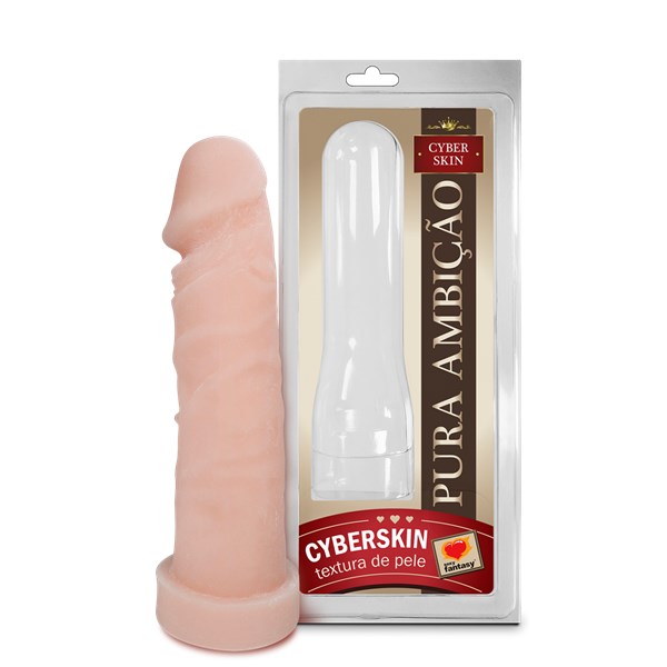 CAPA PENIANA - CYBERSKIN - EXPANSORA  - 18X4,5CM - BEGE