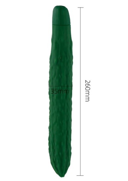 VIBRADOR - RECARREGÁVEL - PEPINO - VEGETAL