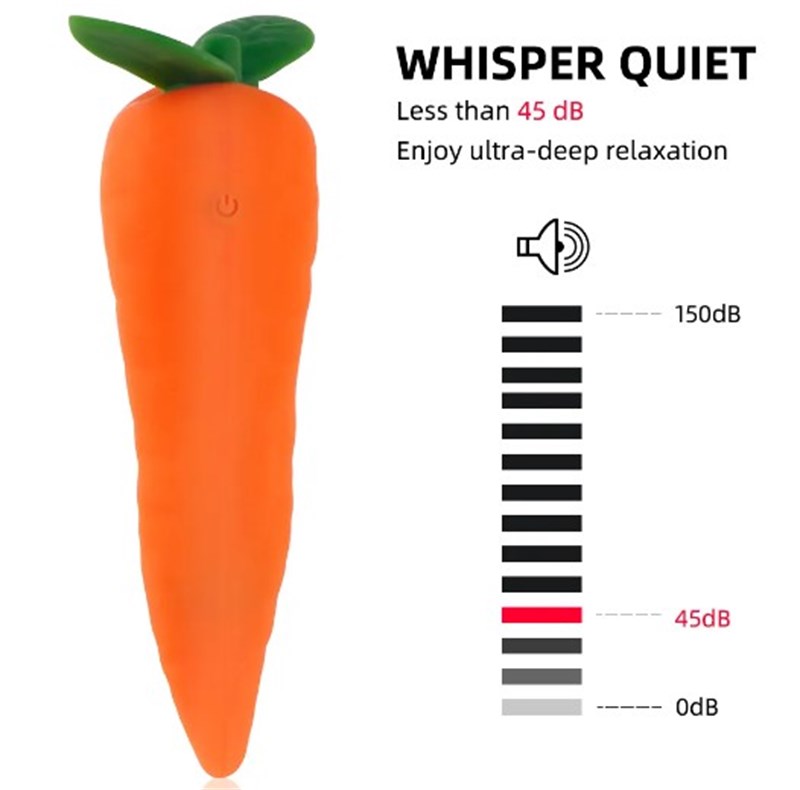 VIBRADOR - RECARREGÁVEL - CENOURA - VEGETAL
