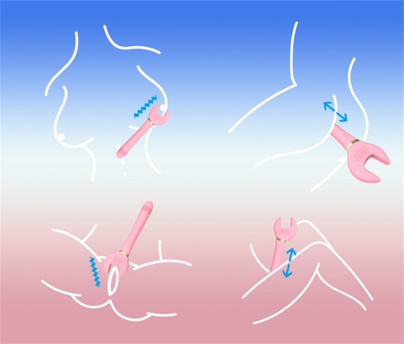 VIBRADOR - RECARREGÁVEL - CHAVE DE BOCA - VERDE