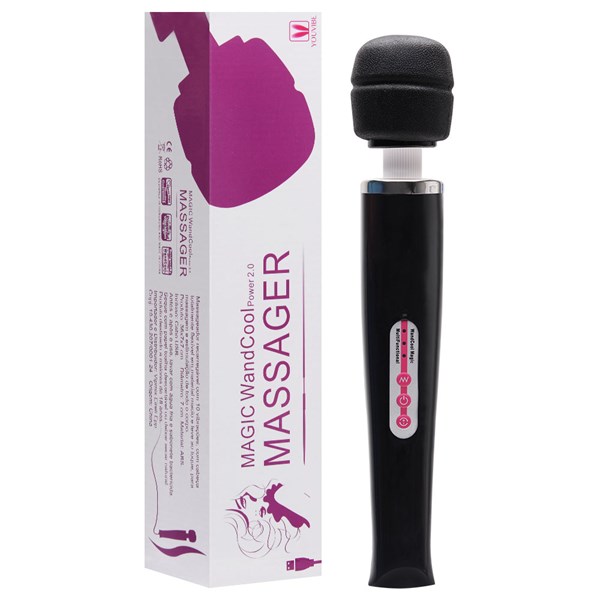 VIBRADOR/MASSAGEADOR  - RECARREGAVEL - VARINHA MAGIC - PRETO - YOUVIBE