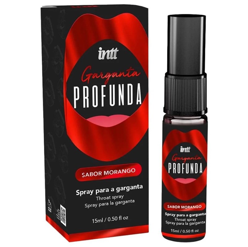 GARGANTA PROFUNDA - SPRAY SEXO ORAL - MORANGO - 15ML