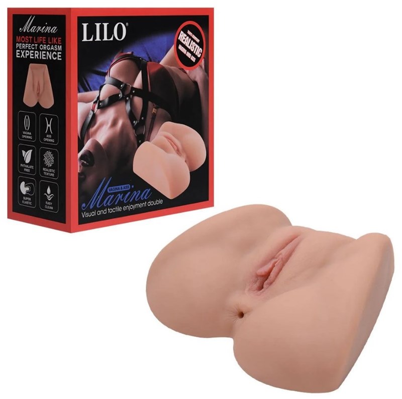 MASTURBADOR - VAGINA E ANUS - MARINA - 20X19X6 - LILO