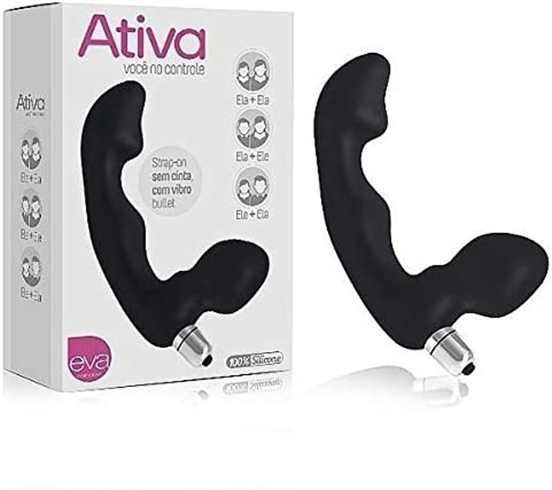 STRAPLESS - VIBRO - PRETO - ATIVA