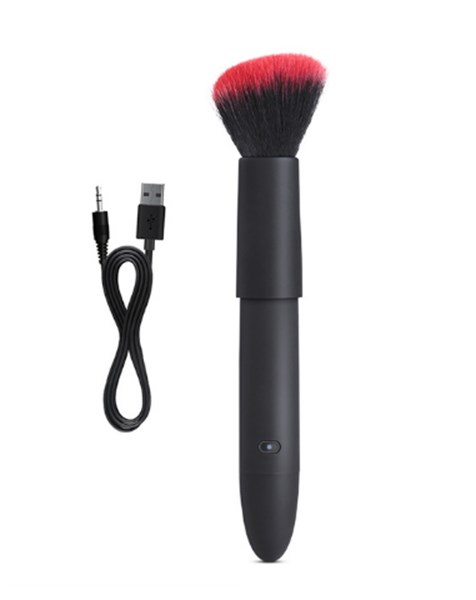 VIBRADOR EM FORMATO DE BLUSH - RECARREGAVEL - PRETO