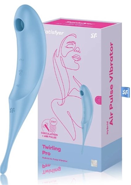 VIBRADOR - SUGADOR DE CLITÓRIS E VIBRADOR - TWIRLING PRO