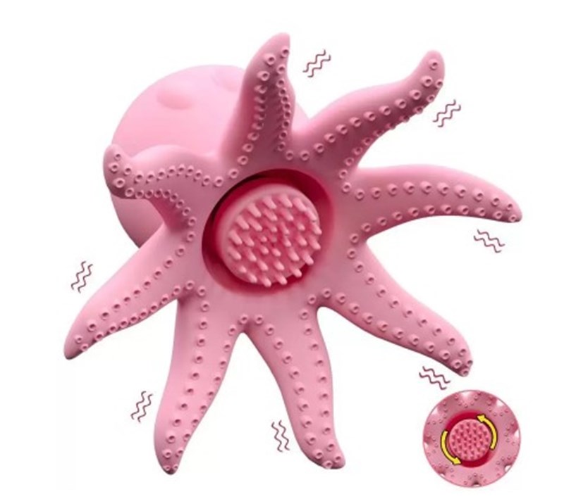 MASSAGEADOR DE SEIOS - RECARREGAVEL - POLVO - ROSA