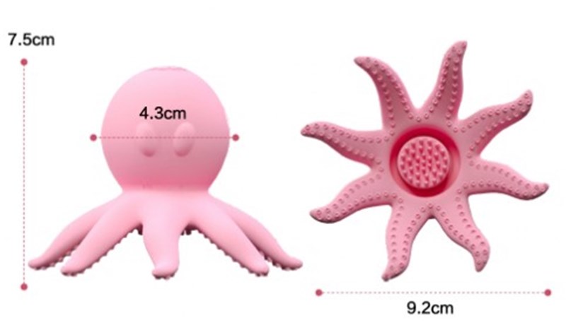 MASSAGEADOR DE SEIOS - RECARREGAVEL - POLVO - ROSA