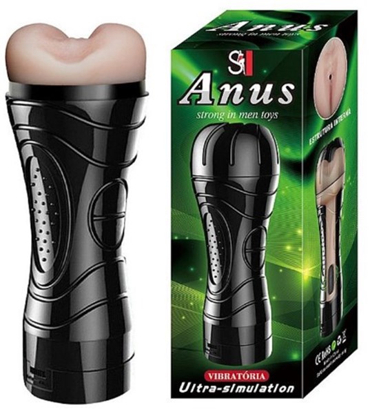 MASTURBADOR - LANTERNA COM VIBRO - FORMATO DE ANUS
