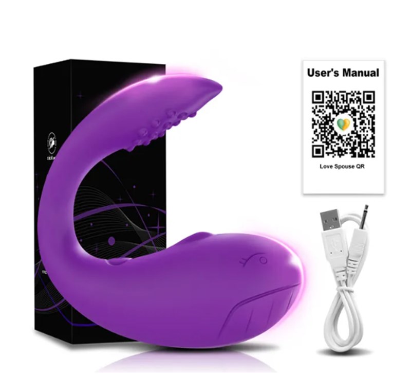 BULLET - COM VIBRO - APP/WIFI/BT - BALEIA - ROXO - LOVE SPOUSE