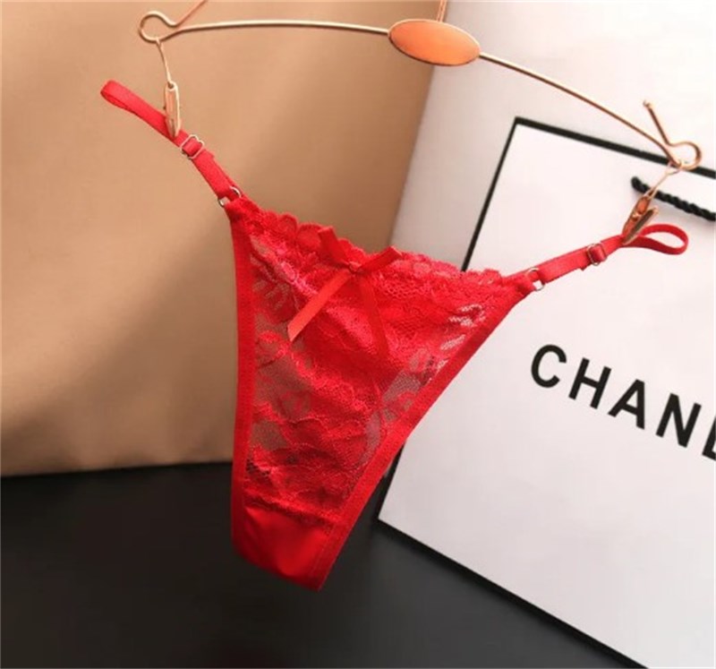 CALCINHA - FIO - CHANEL - UN - VERMELHO