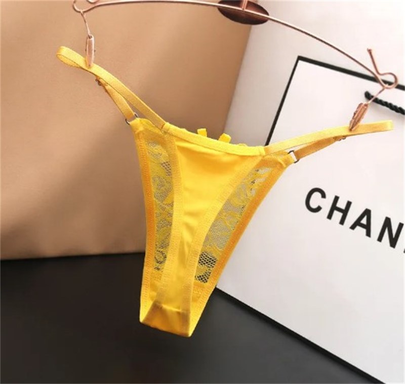 CALCINHA - FIO - CHANEL - UN - AMARELO