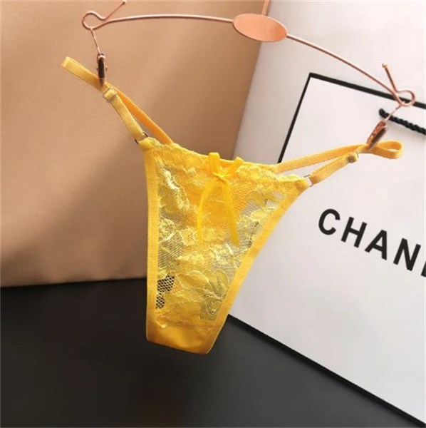 CALCINHA - FIO - CHANEL - UN - AMARELO