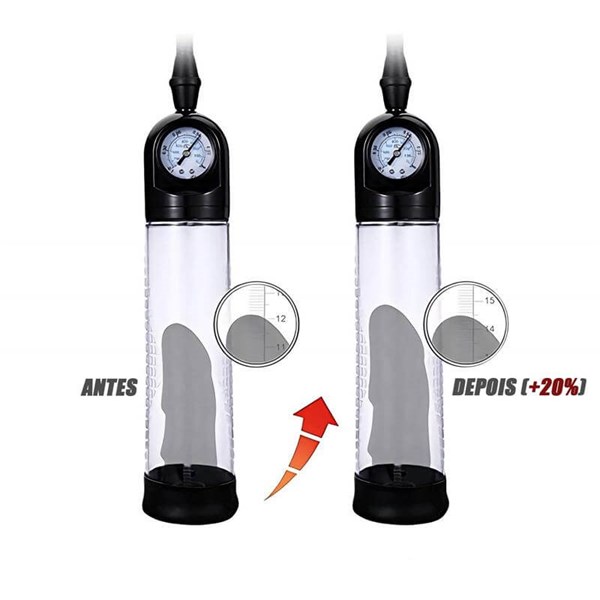 BOMBA PENIANA - MANUAL - PERA E MANOMETRO - MEN POWERUP