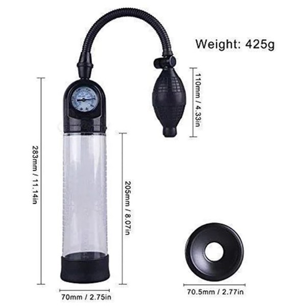 BOMBA PENIANA - MANUAL - PERA E MANOMETRO - MEN POWERUP