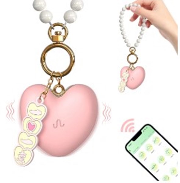 VIBRADOR - REC - APP - CHAVEIRO CORAÇÃO - ROSA