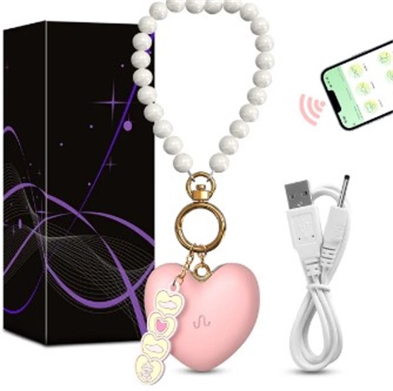 VIBRADOR - REC - APP - CHAVEIRO CORAÇÃO - ROSA