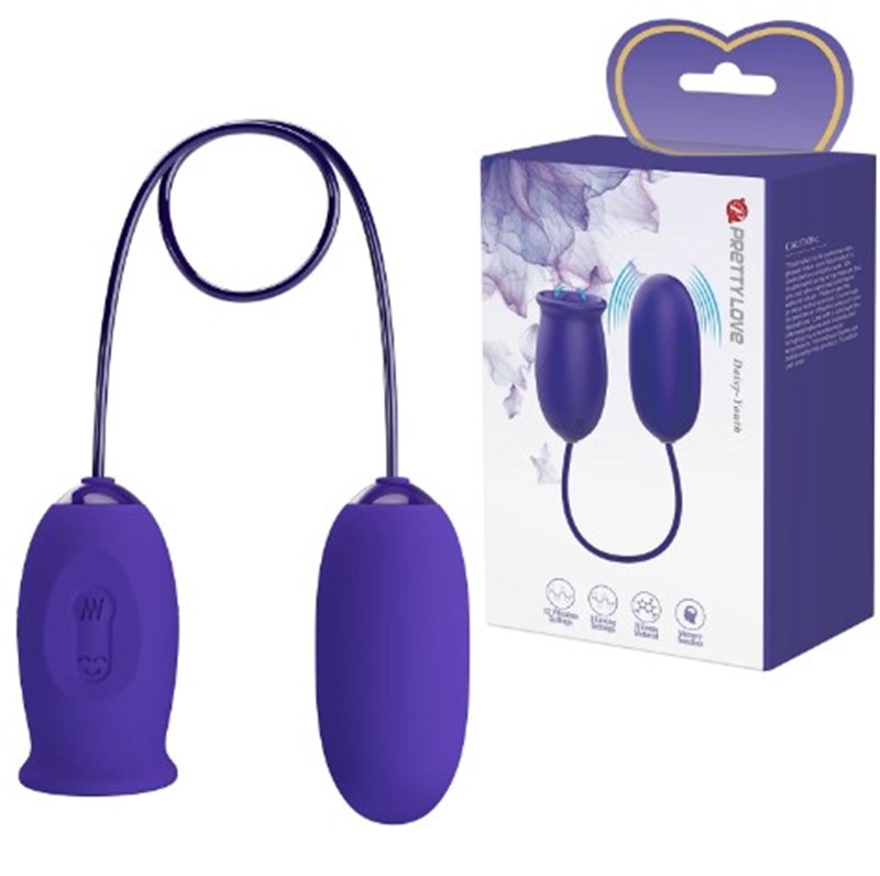 VIBRADOR - ESTIMULADOR - RECARREGAVEL - DAISY YOUTH - ROXO