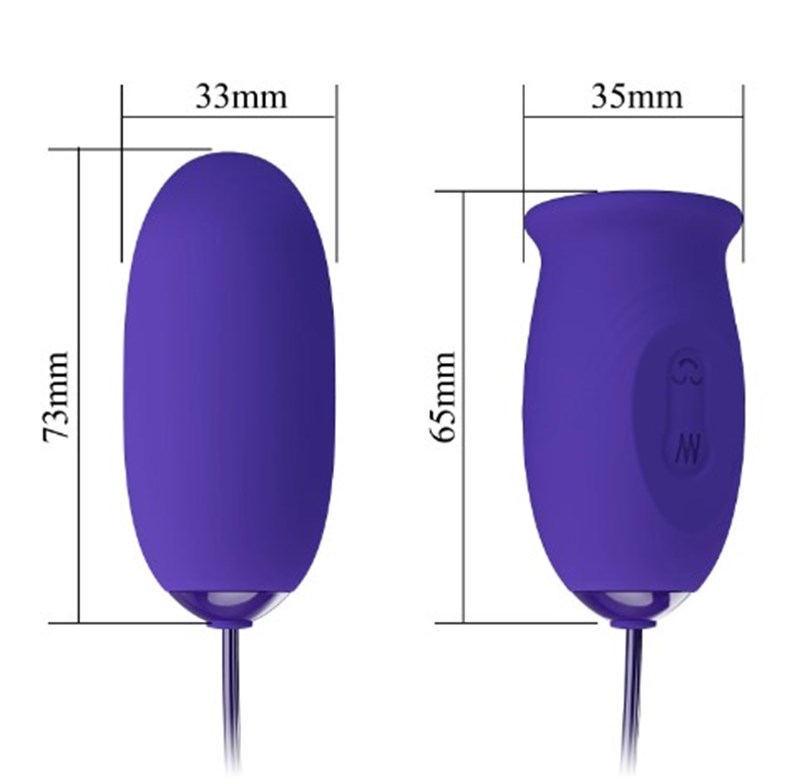 VIBRADOR - ESTIMULADOR - RECARREGAVEL - DAISY YOUTH - ROXO