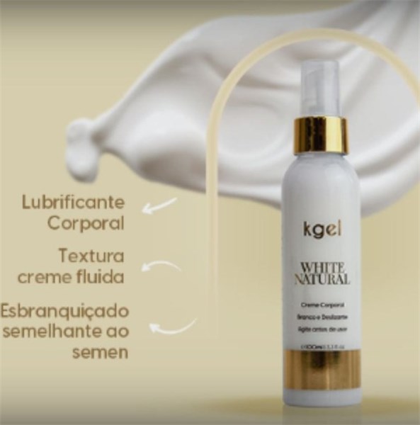 CREME CORPORAL DESLIZANTE - WHITE NATURAL - 100ML