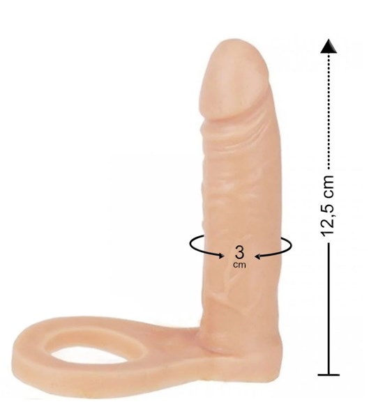 ANEL COMPANHEIRO - 12X3CM - BEGE