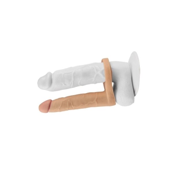 ANEL COMPANHEIRO - VIBRO - 17X3CM - BEGE - LOVETOY