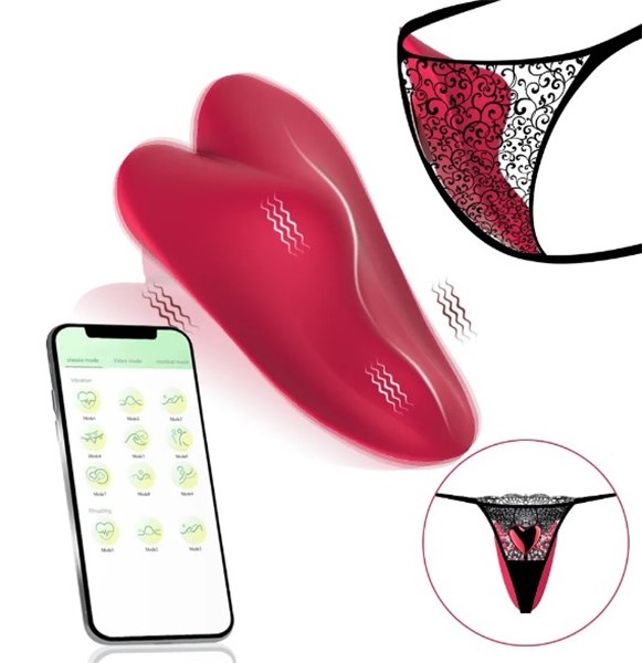 VIBRADOR DE CALCINHA - RECARREGAVEL - LOVED - APP/BLUET
